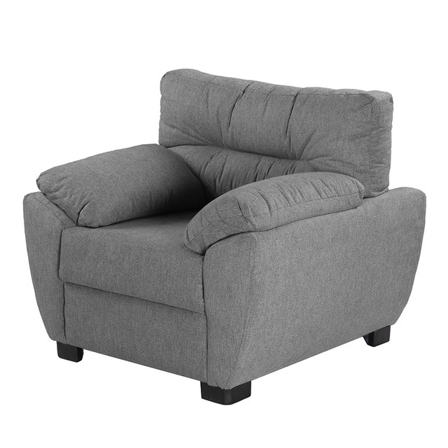 Foto 3 pulgar | Monza Sillon Sillon 1 Plaza Fulham Storm Gris