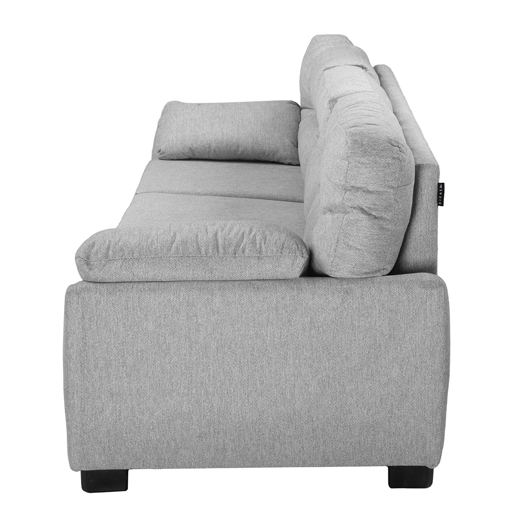 Foto 4 pulgar | Monza Sofa 3 Plazas Fulham Ash Plata