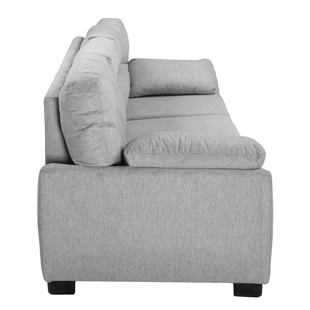 Foto 5 | Monza Sofa 3 Plazas Fulham Ash Plata