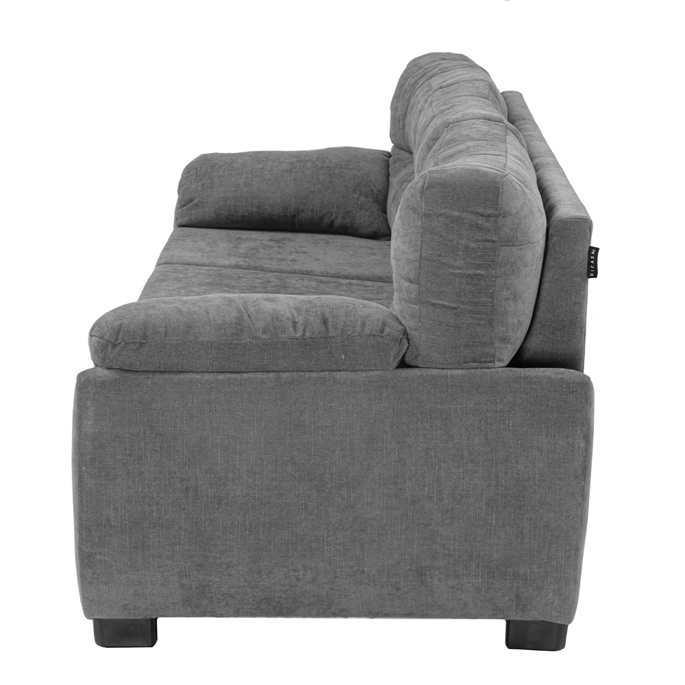 Foto 3 pulgar | Monza Sofa 3 Plazas Soho Storm Gris Oscuro