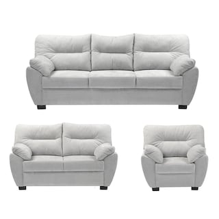 Foto 1 | Monza Sala 3-2-1 Sala 3 Piezas (sofa, Love Y Sillon) Kelsi Dolphin Gris