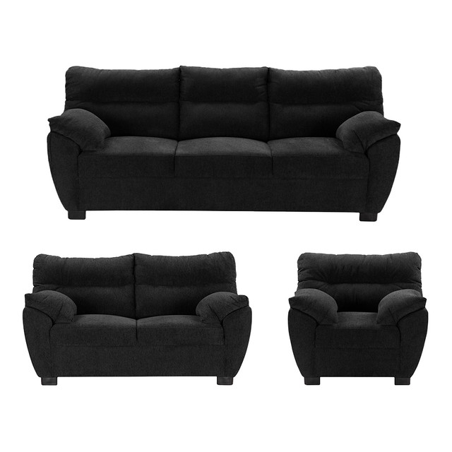 Sala Completa Monza 3 Piezas Centaurus Black