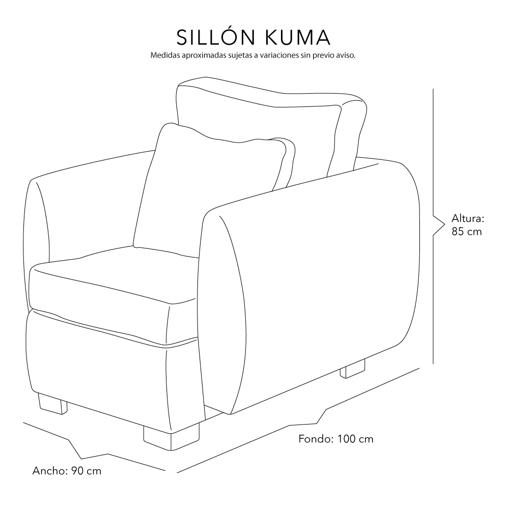 Foto 9 pulgar | Kuma Sillon Sillon 1 Plaza Bond Ash Plata