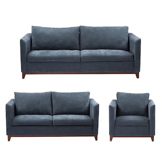 Foto 1 | Oslo Sala 3-2-1 Sala 3 Piezas (sofa, Love Y Sillon) Duke Midnight Azul