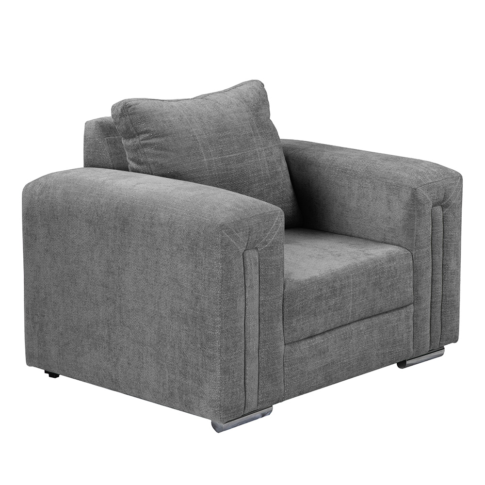 Foto 6 pulgar | Sillón Taos 1 Plaza Bond Storm Gris Oscuro