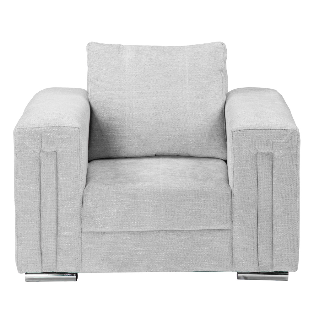 Sillón Taos 1 Plaza Bond Ash Plateado