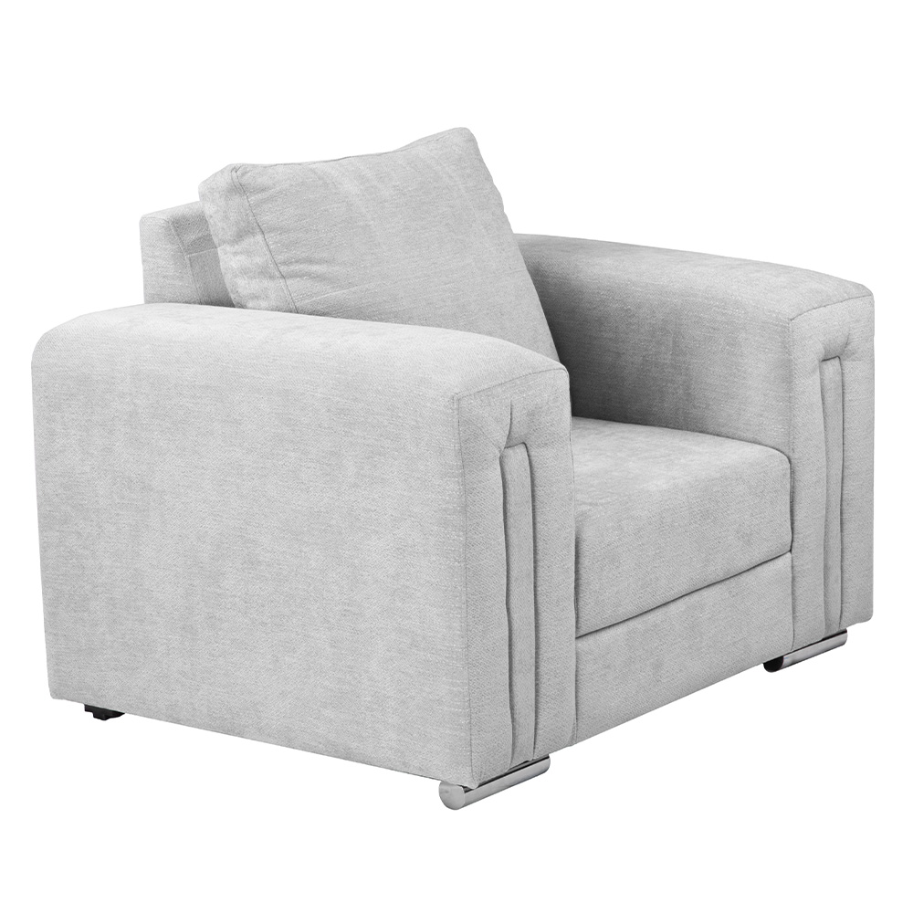 Foto 3 pulgar | Sillón Taos 1 Plaza Bond Ash Plateado