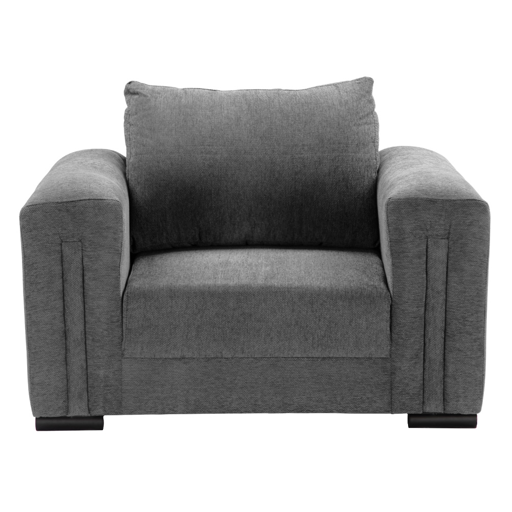 Sillón Taos 1 Plaza Centaurus Oxford Gris Carbón