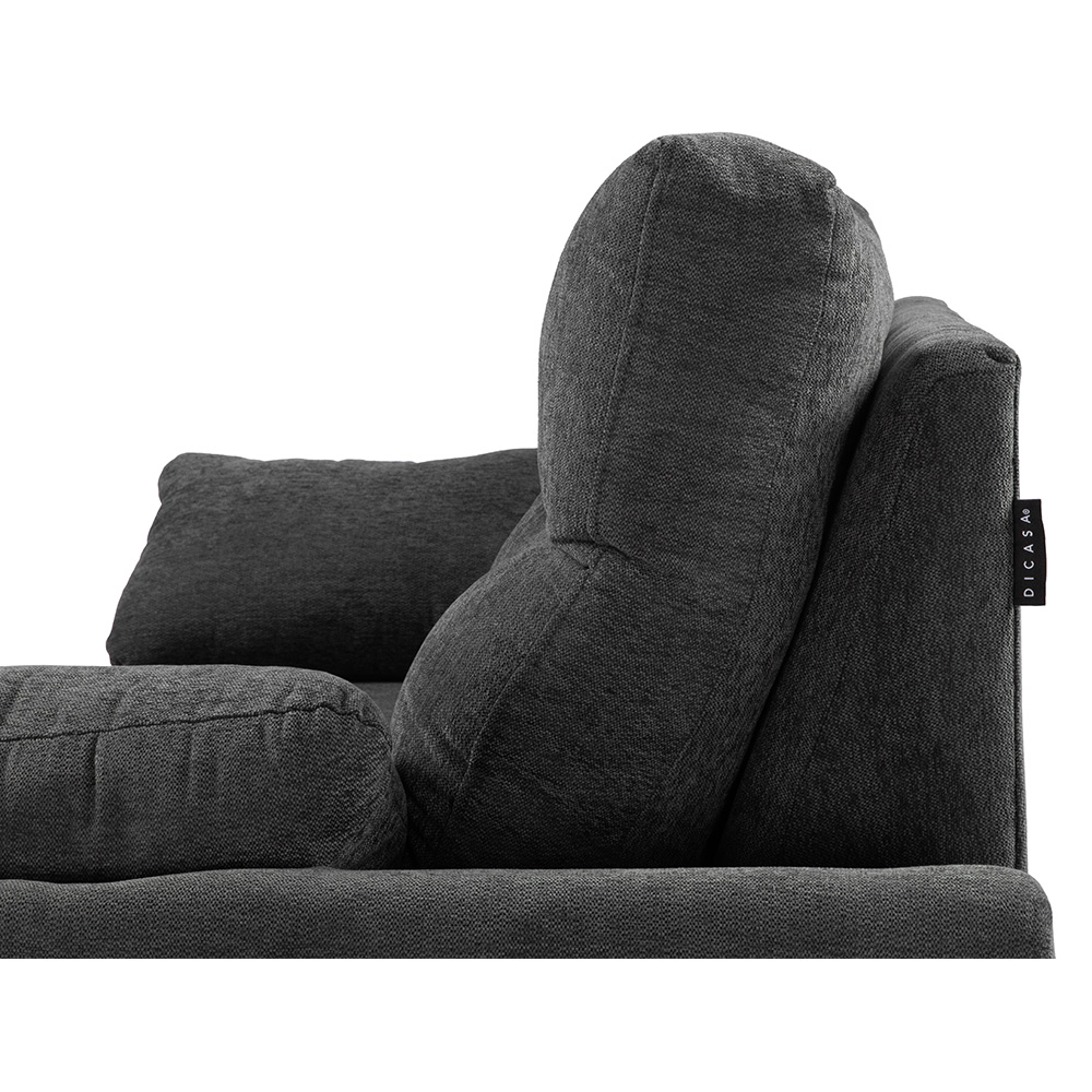 Foto 8 pulgar | Venecia Love Seat 2 Plazas Carnaby Oil Gris Carbon