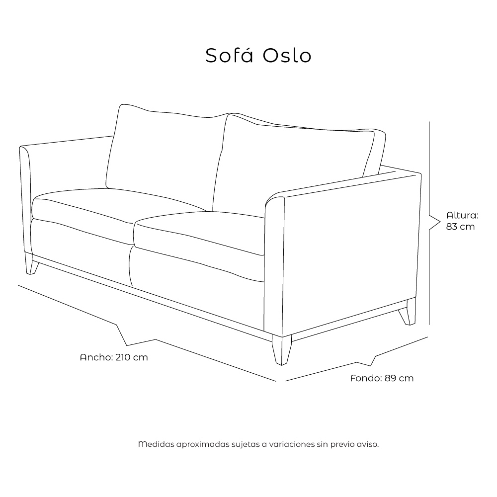 Foto 9 pulgar | Oslo Sofa 3 Plazas Soho Vanilla Crema