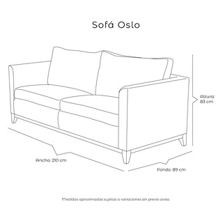 Foto 8 | Oslo Sofa 3 Plazas Soho Vanilla Crema