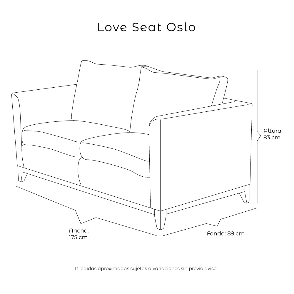 Foto 9 pulgar | Oslo Love Seat 2 Plazas Soho Vanilla Crema