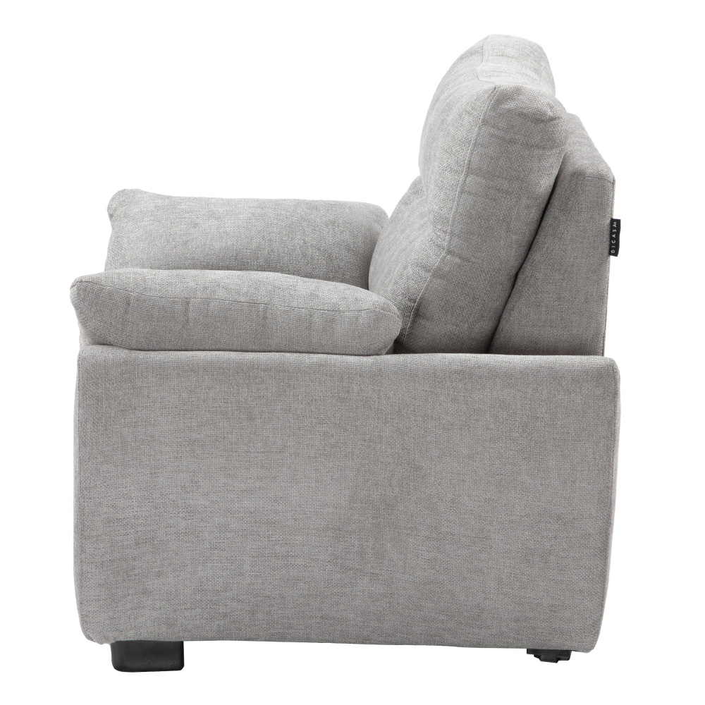 Foto 4 pulgar | Venecia Sillon Sillon 1 Plaza Manhattan Nickel Gris