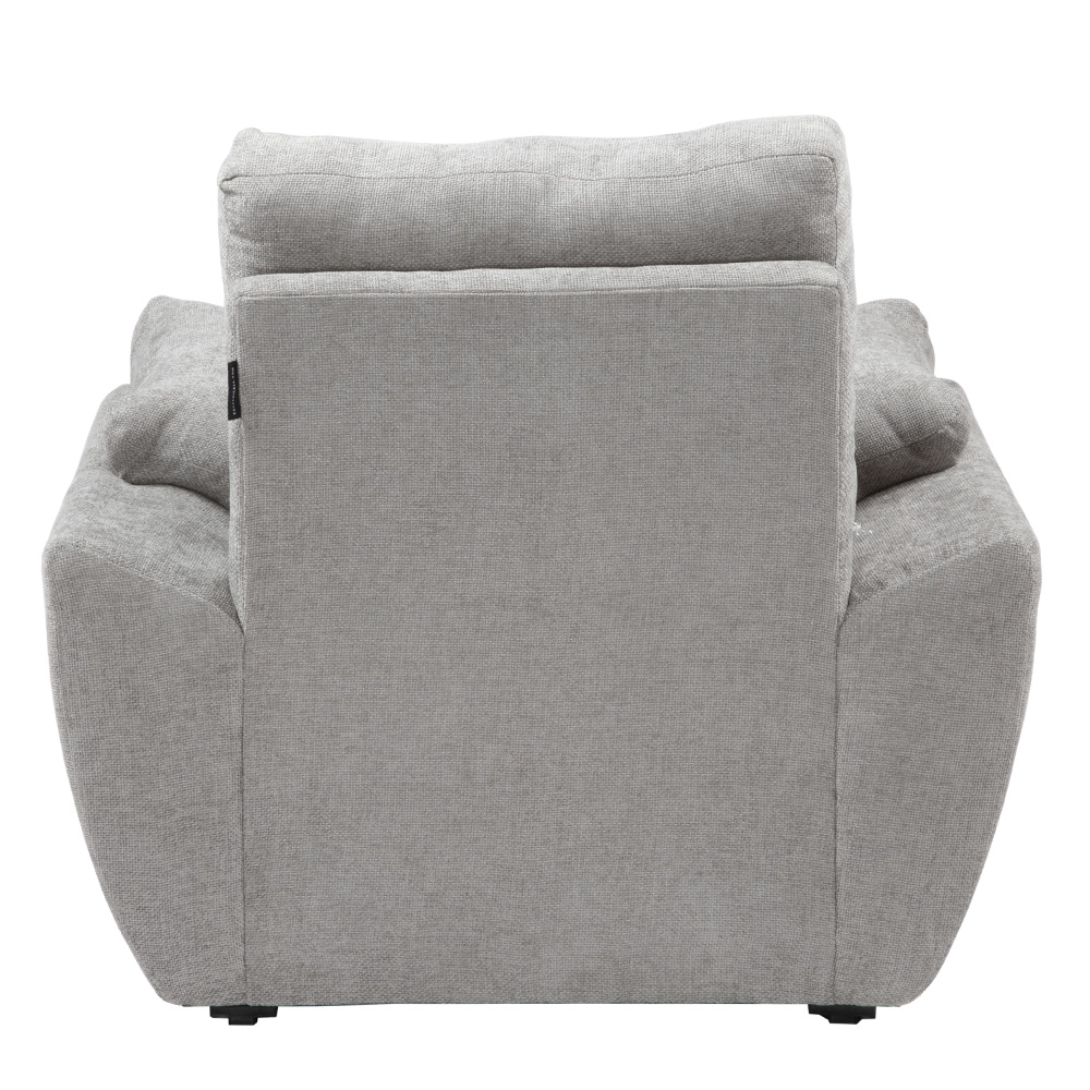 Foto 5 pulgar | Venecia Sillon Sillon 1 Plaza Manhattan Nickel Gris
