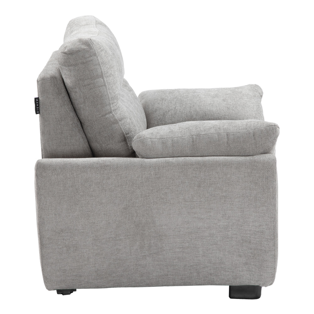 Foto 6 pulgar | Venecia Sillon Sillon 1 Plaza Manhattan Nickel Gris
