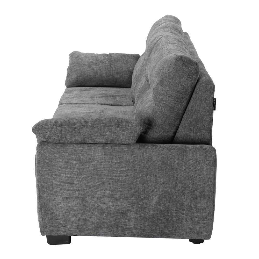 Foto 4 pulgar | Venecia Sofa Sofa 3 Plazas Manhattan Shadow Gris Oscuro