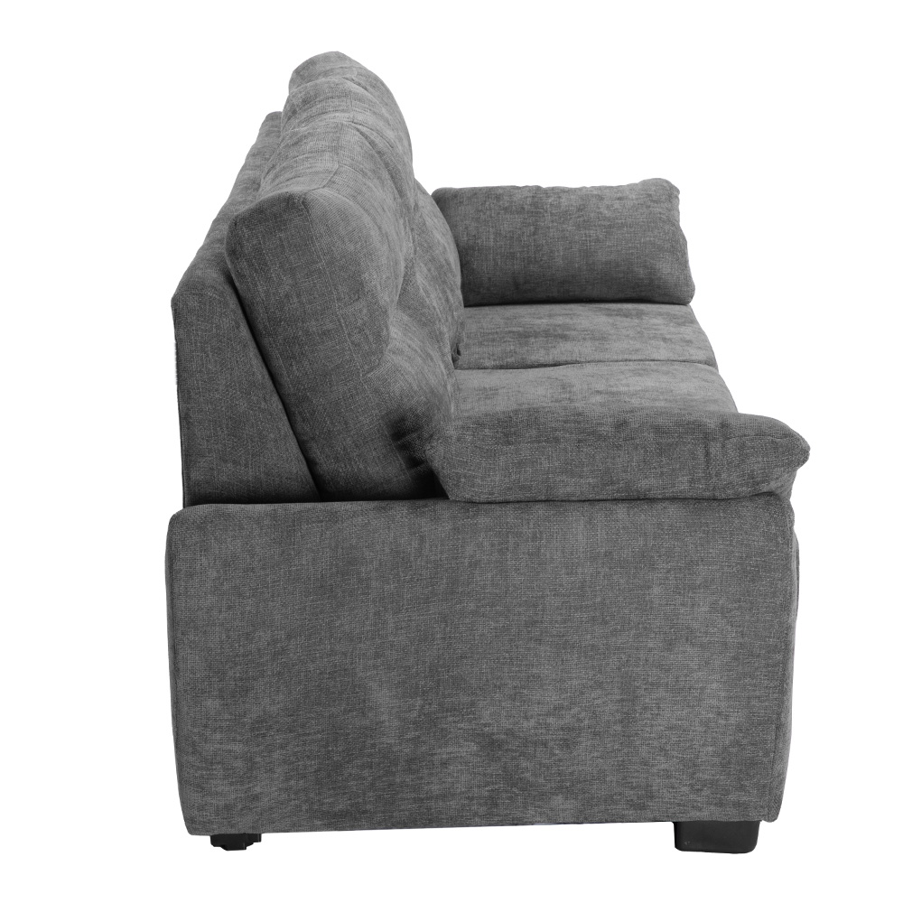 Foto 6 pulgar | Venecia Sofa Sofa 3 Plazas Manhattan Shadow Gris Oscuro