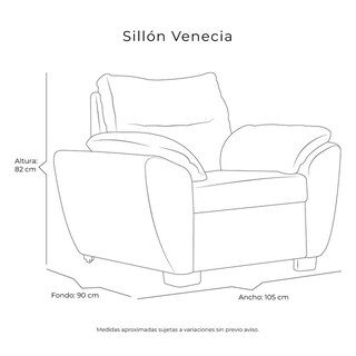 Foto 8 | Venecia Sillon 1 Plaza Carnaby Oil Gris Carbon