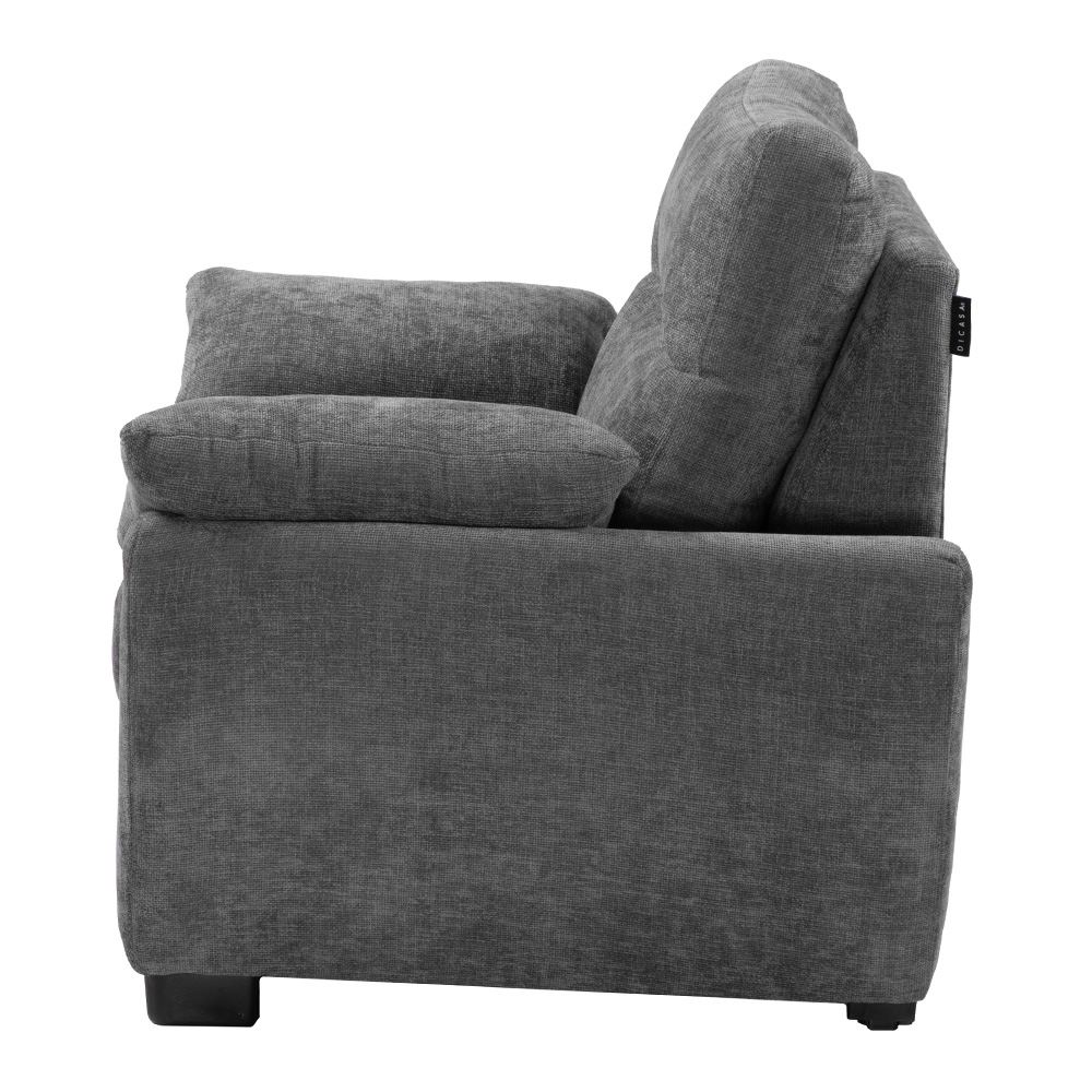 Foto 5 pulgar | Venecia Sillon Sillon 1 Plaza Manhattan Shadow Gris Oscuro