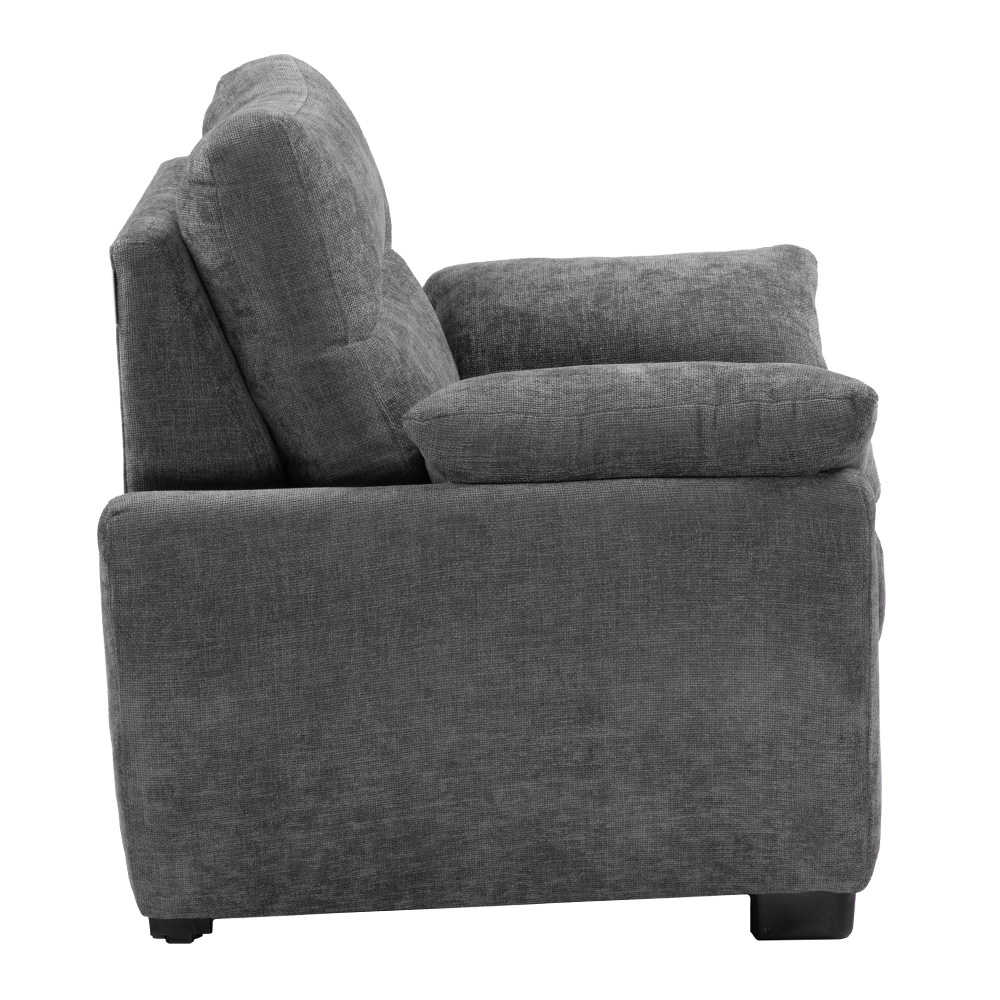 Foto 7 pulgar | Venecia Sillon Sillon 1 Plaza Manhattan Shadow Gris Oscuro