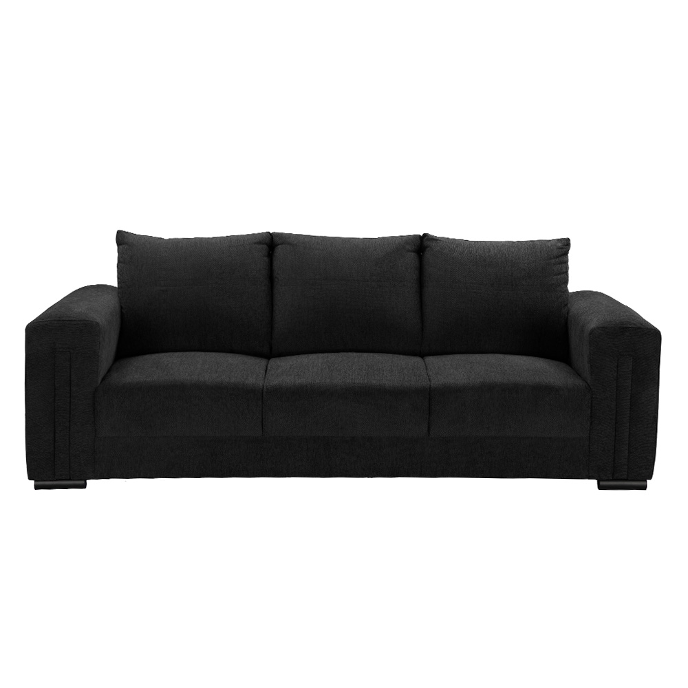 Taos Sofa 3 Plazas Centaurus Black Negro