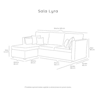 Foto 8 | Love-Chaise Dicasa Lyra Gris Carbón