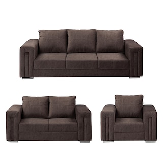 Foto 1 | Taos Sala 3-2-1 Sala 3 Piezas (sofa, Love Y Sillon) Chelsea Chocolate