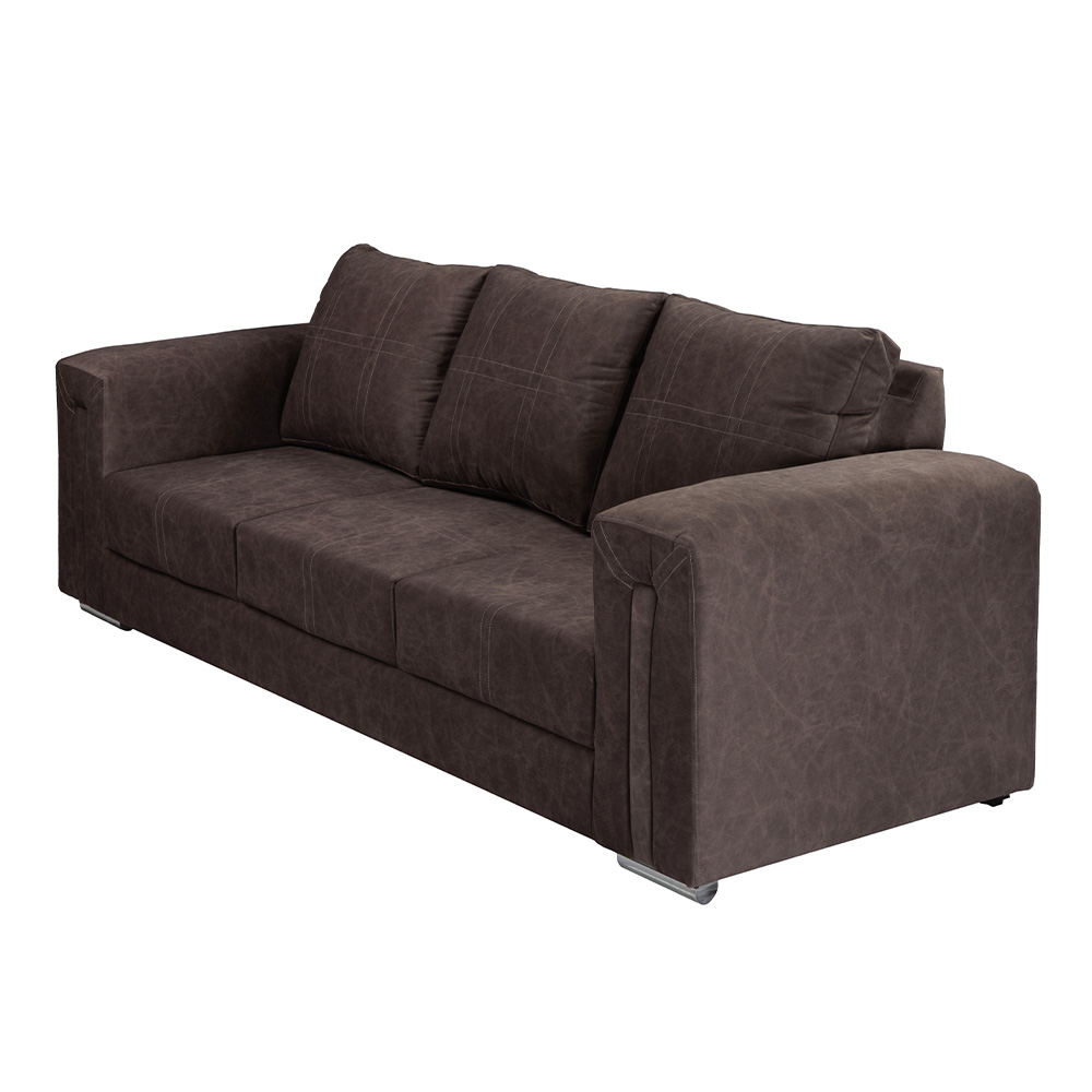 Foto 3 pulgar | Taos Sofa 3 Plazas Chelsea Ebony Chocolate