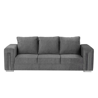 Foto 1 | Taos Sofa 3 Plazas Chelsea Storm Gris Oscuro