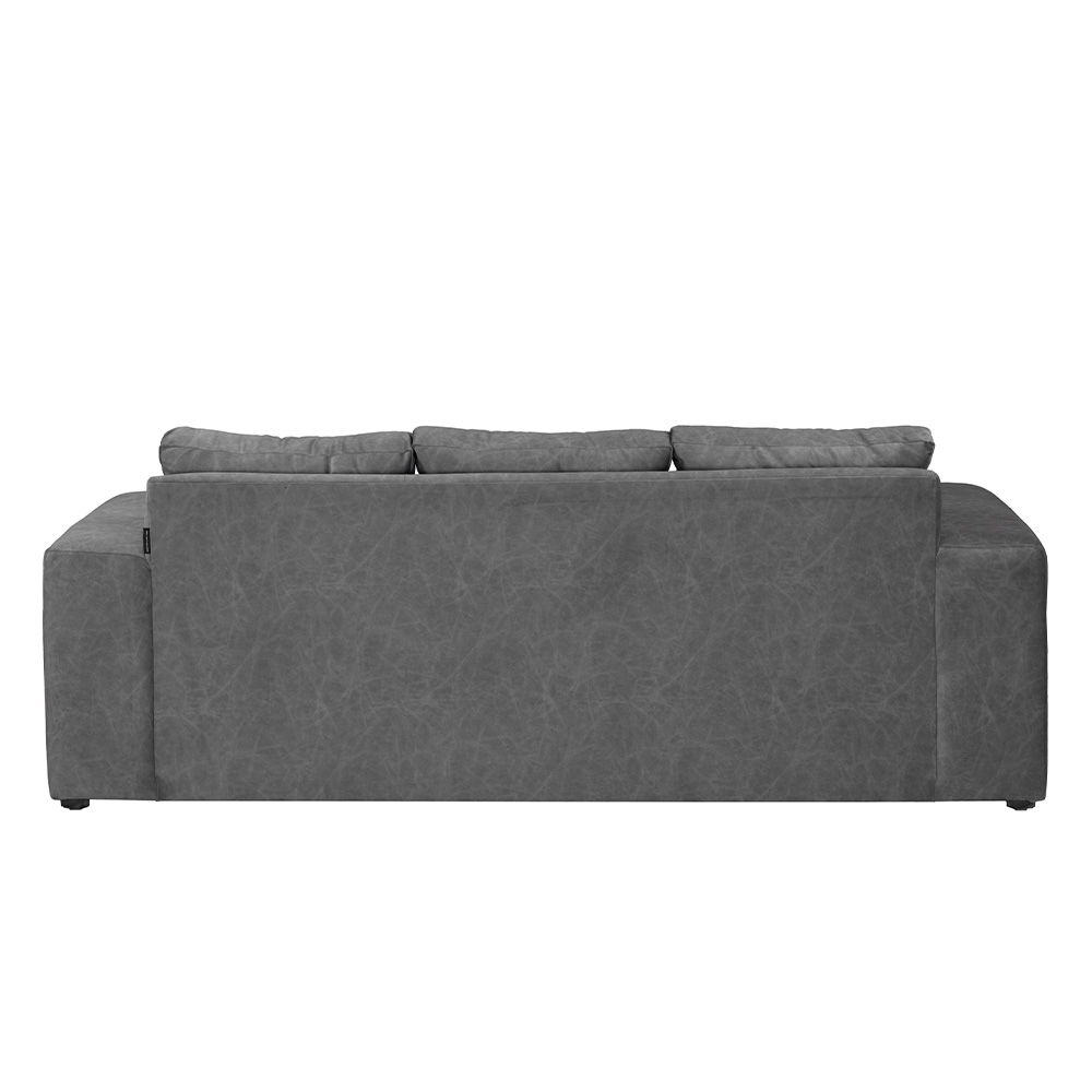 Foto 5 pulgar | Taos Sofa 3 Plazas Chelsea Storm Gris Oscuro