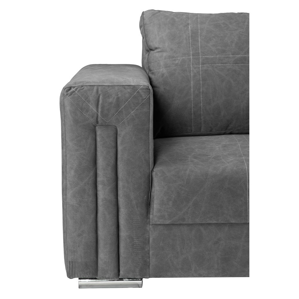 Foto 8 pulgar | Taos Sofa 3 Plazas Chelsea Storm Gris Oscuro