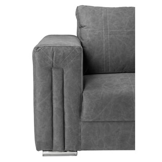 Foto 7 | Taos Sofa 3 Plazas Chelsea Storm Gris Oscuro