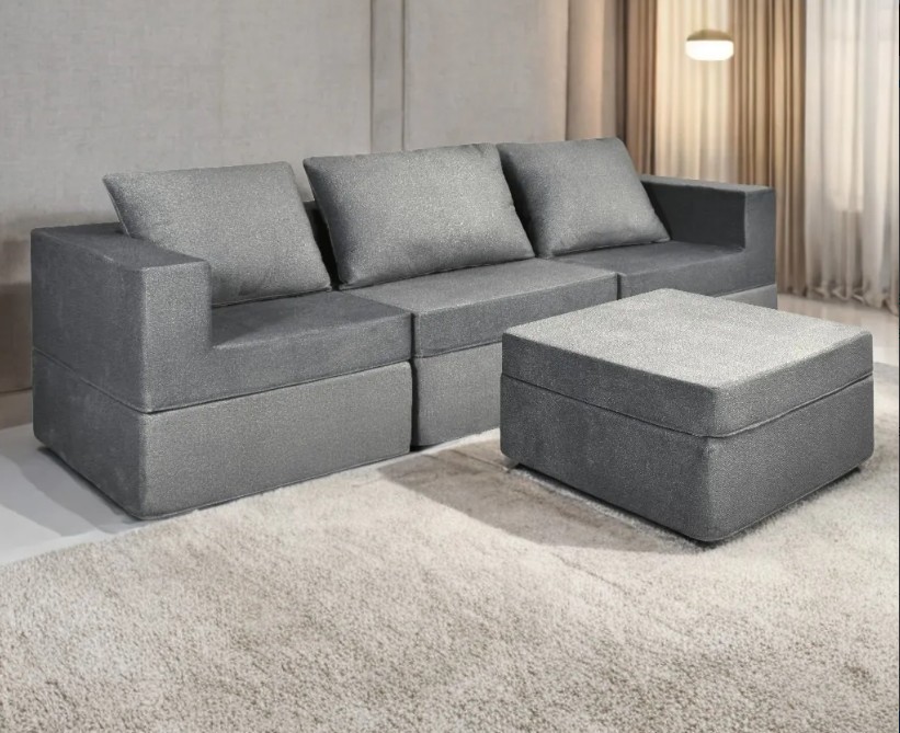 Foto 2 | Sala California Smooth Modular 4 Piezas Sin Patas  Oxford