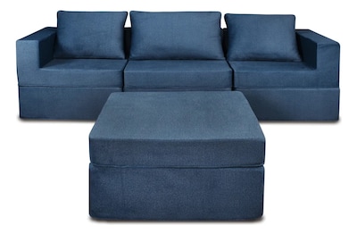 Foto 2 | Sala California Smooth Modular 4 Piezas Sin Patas Navy