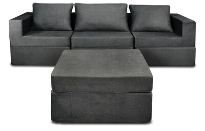 Foto 2 | Sala California Smooth Modular 4 Piezas Sin Patas Charcoal