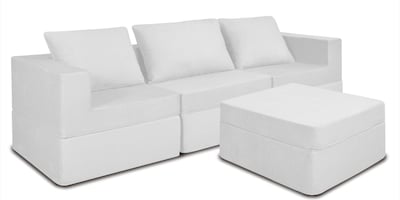 Foto 1 | Sala California Smooth Modular 4 Piezas Sin Patas White