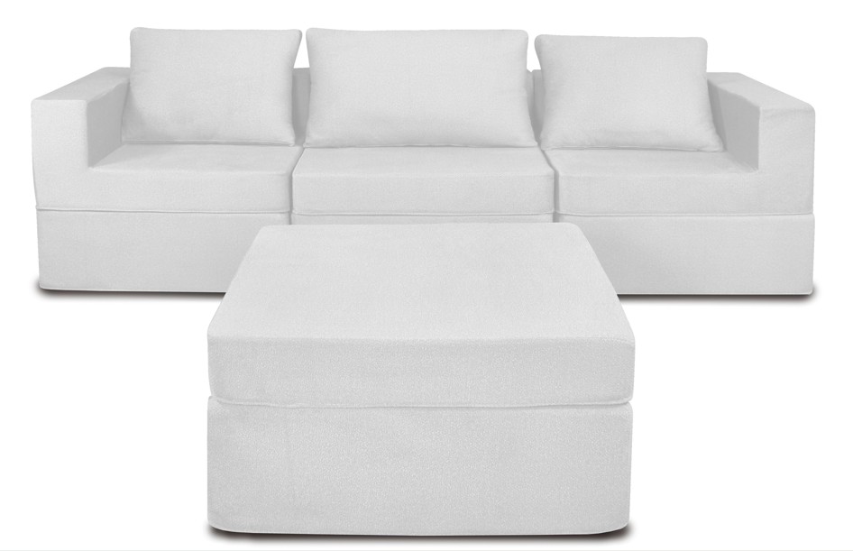 Foto 2 | Sala California Smooth Modular 4 Piezas Sin Patas White