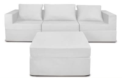 Foto 2 | Sala California Smooth Modular 4 Piezas Sin Patas White