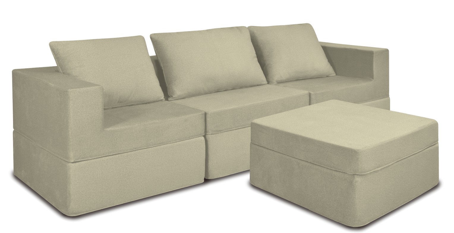 Foto 1 | Sala California Smooth Modular 4 Piezas Sin Patas Sand