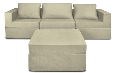 Foto 2 | Sala California Smooth Modular 4 Piezas Sin Patas Sand