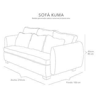 Foto 8 | Kuma Sala 3 Piezas (sofa, Love Y Sillon) Centaurus Espresso Chocolate