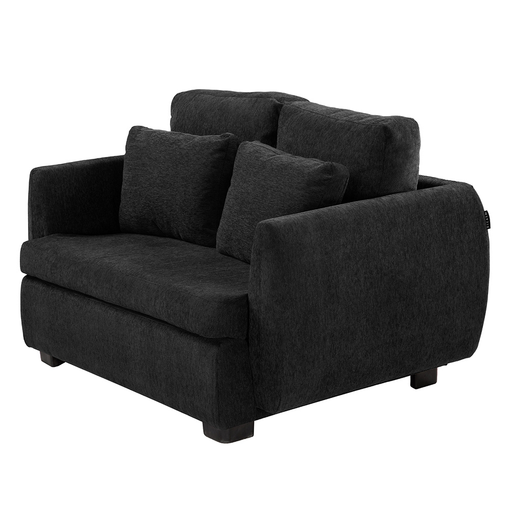 Foto 4 pulgar | Kuma Love Seat 2 Plazas Centaurus Black  Negro