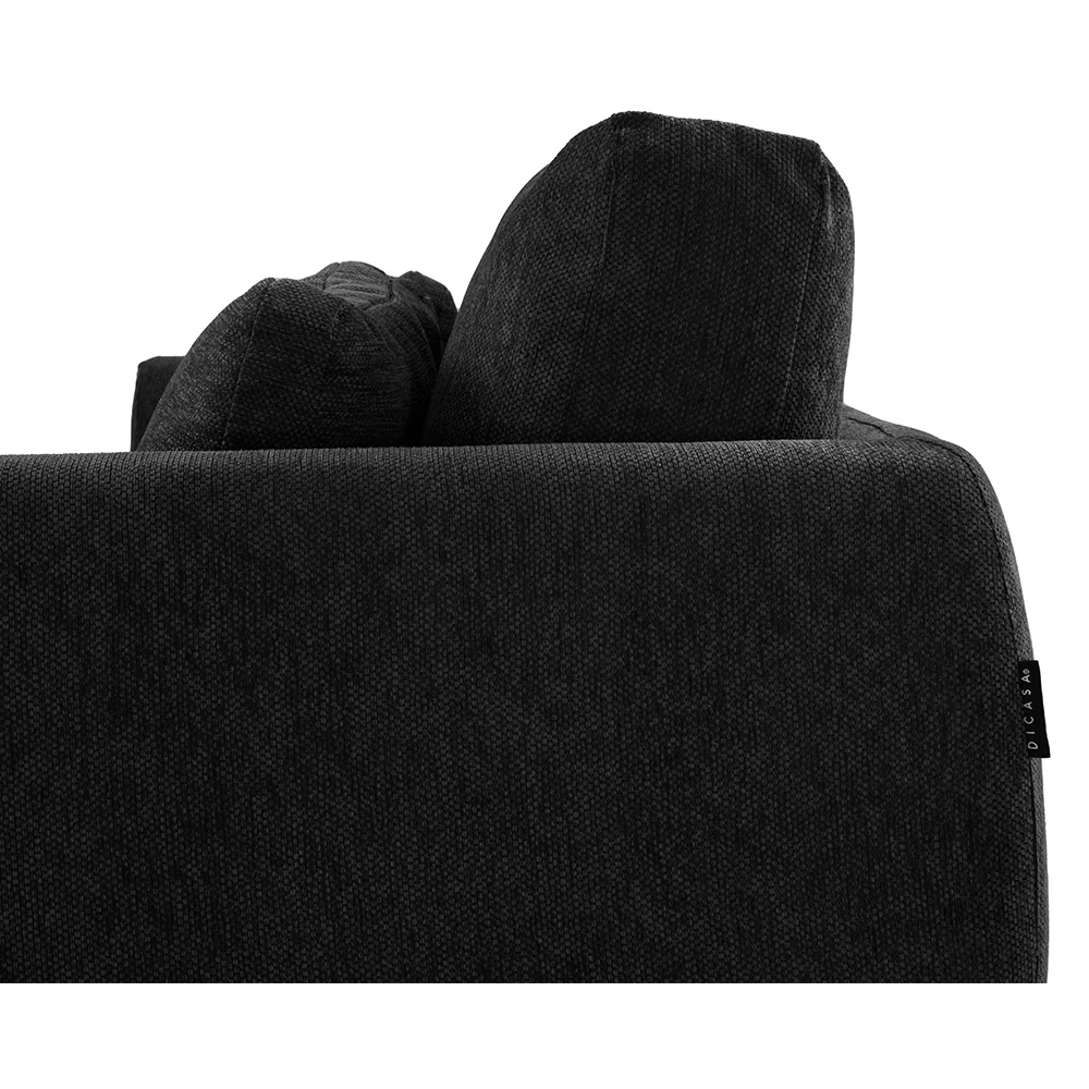 Foto 6 pulgar | Kuma Sala 3-2-1 Sala 3 Piezas (sofa, Love Y Sillon) Centaurus Black  Negro