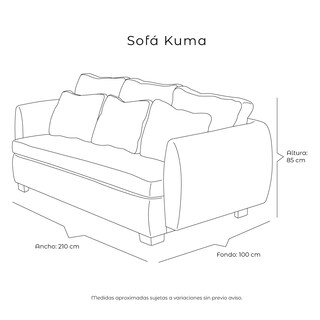 Foto 8 | Kuma Sofa 3 Plazas Centaurus Espresso Chocolate