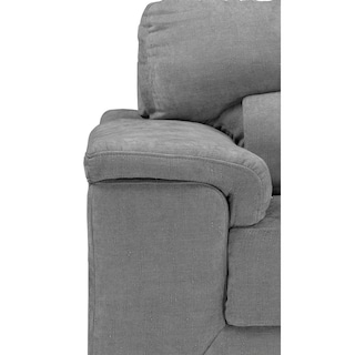 Foto 3 | Sala Trinity Kaizen Color Gris Oscuro 3 Piezas ( Sillón, Love Seat Y Sofá)