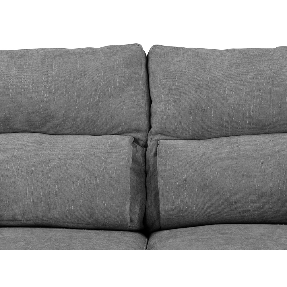 Foto 5 pulgar | Sala Trinity Kaizen Color Gris Oscuro 3 Piezas ( Sillón, Love Seat Y Sofá)