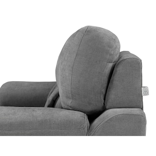 Foto 6 | Sala Trinity Kaizen Color Gris Oscuro 3 Piezas ( Sillón, Love Seat Y Sofá)