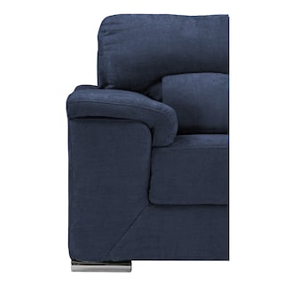 Foto 2 | Sala Trinity Kaizen Color Azul 3 Piezas (sillón, Love Seat Y Sofá)