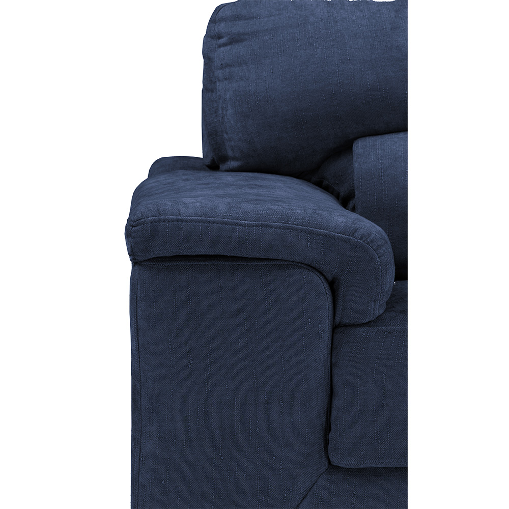 Foto 4 pulgar | Sala Trinity Kaizen Color Azul 3 Piezas (sillón, Love Seat Y Sofá)