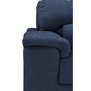 Foto 3 | Sala Trinity Kaizen Color Azul 3 Piezas (sillón, Love Seat Y Sofá)